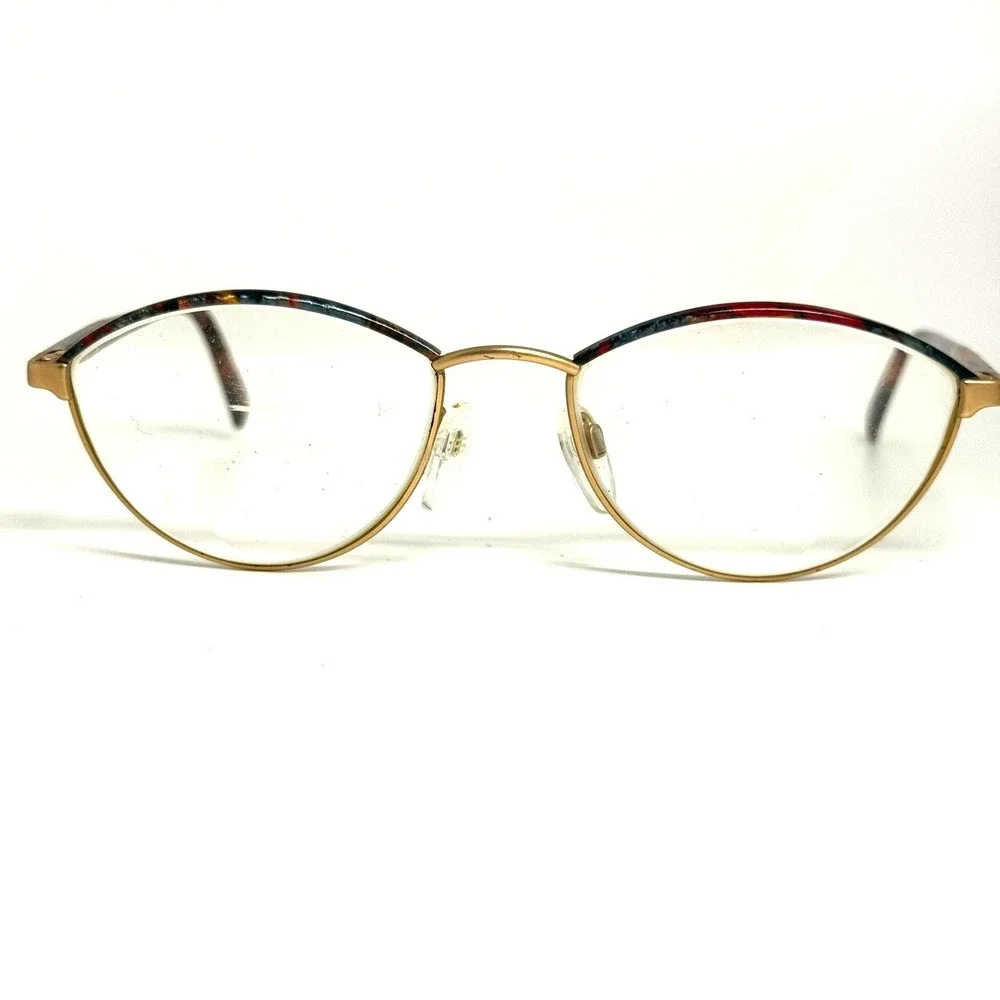 Silhouette M 6262 Gold Tortoise Cat Eye Eyeglass Frames Austria 55-18-130